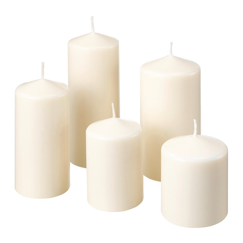 FENOMEN unscented block candle, set of 5