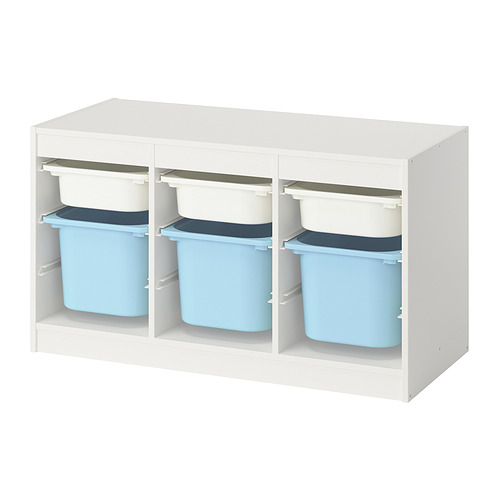 TROFAST storage combination with boxes