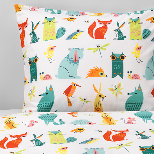 LATTJO duvet cover and pillowcase