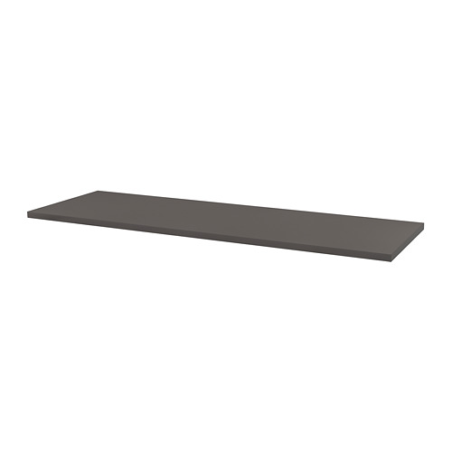 LAGKAPTEN table top, 200x60cm, dark grey