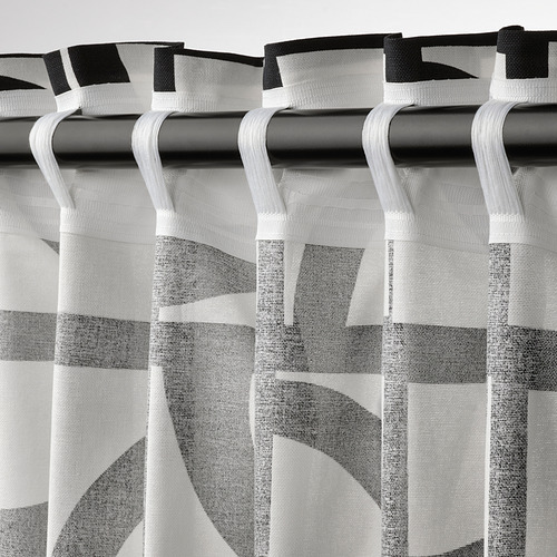 VINTEROXBÄR curtains, 1 pair