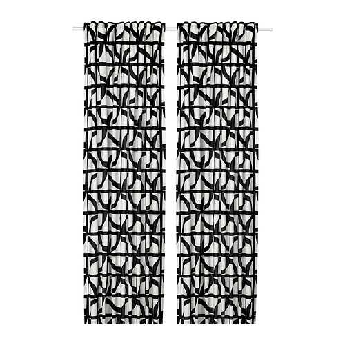 VINTEROXBÄR curtains, 1 pair