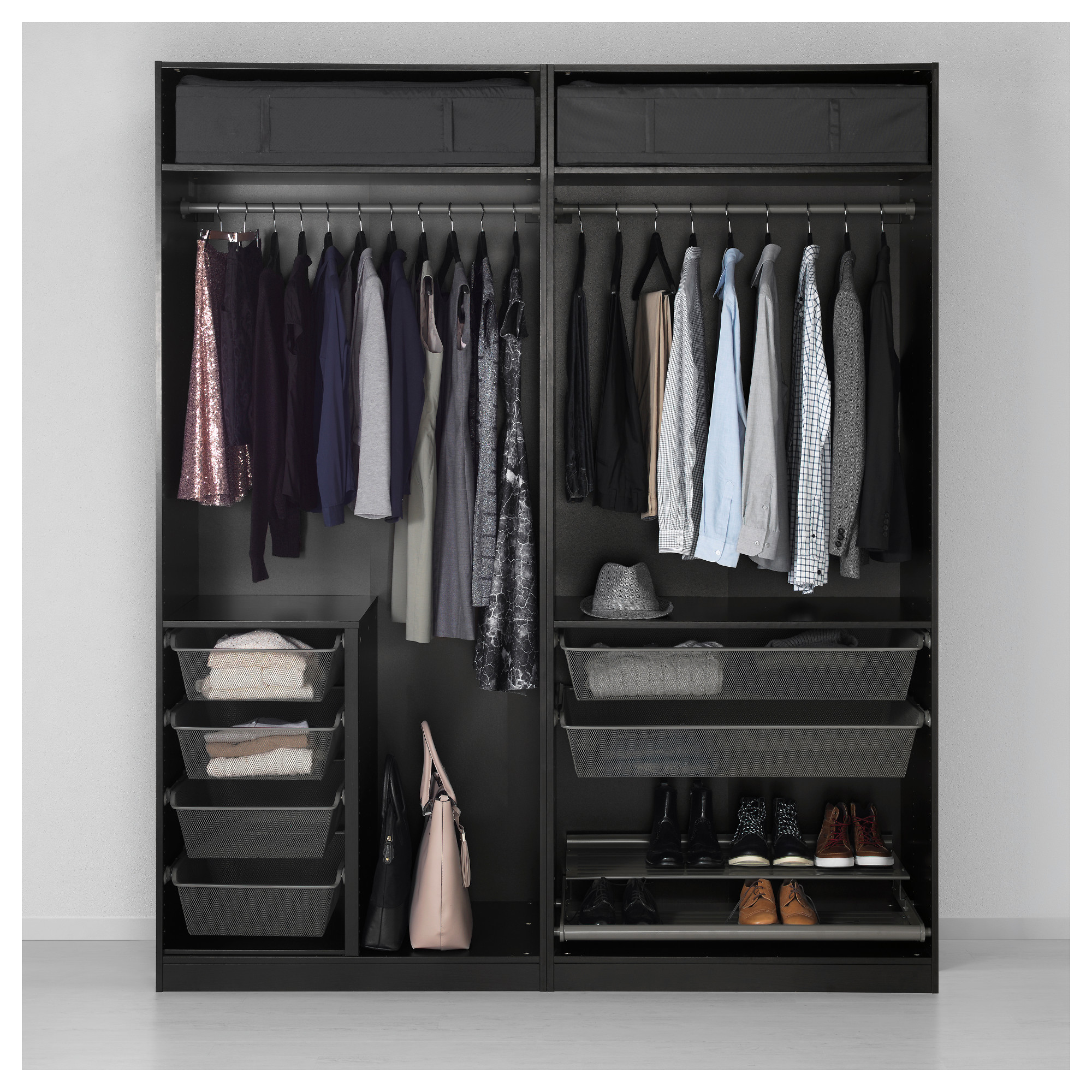 PAX wardrobe, blackbrown/Auli Sekken IKEA Hong Kong