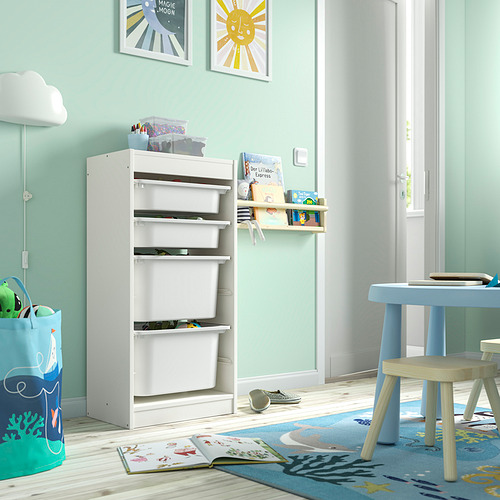 TROFAST storage combination with boxes