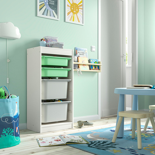 TROFAST storage combination with boxes