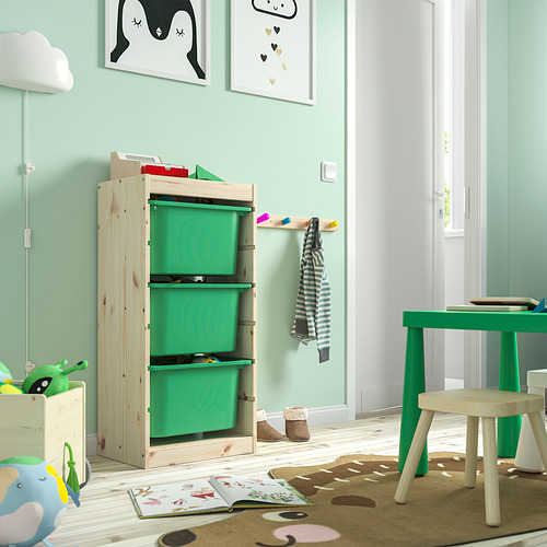 TROFAST storage combination with boxes
