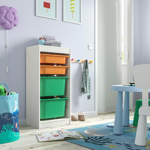 TROFAST storage combination with boxes