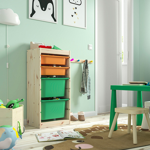 TROFAST storage combination with boxes