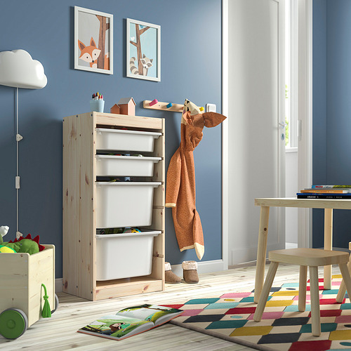 TROFAST storage combination with boxes