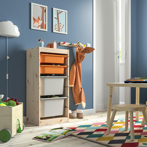 TROFAST storage combination with boxes