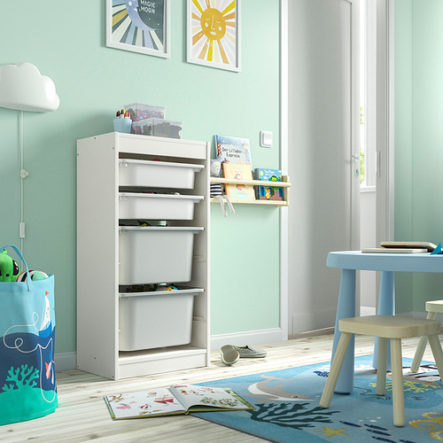 TROFAST storage combination with boxes