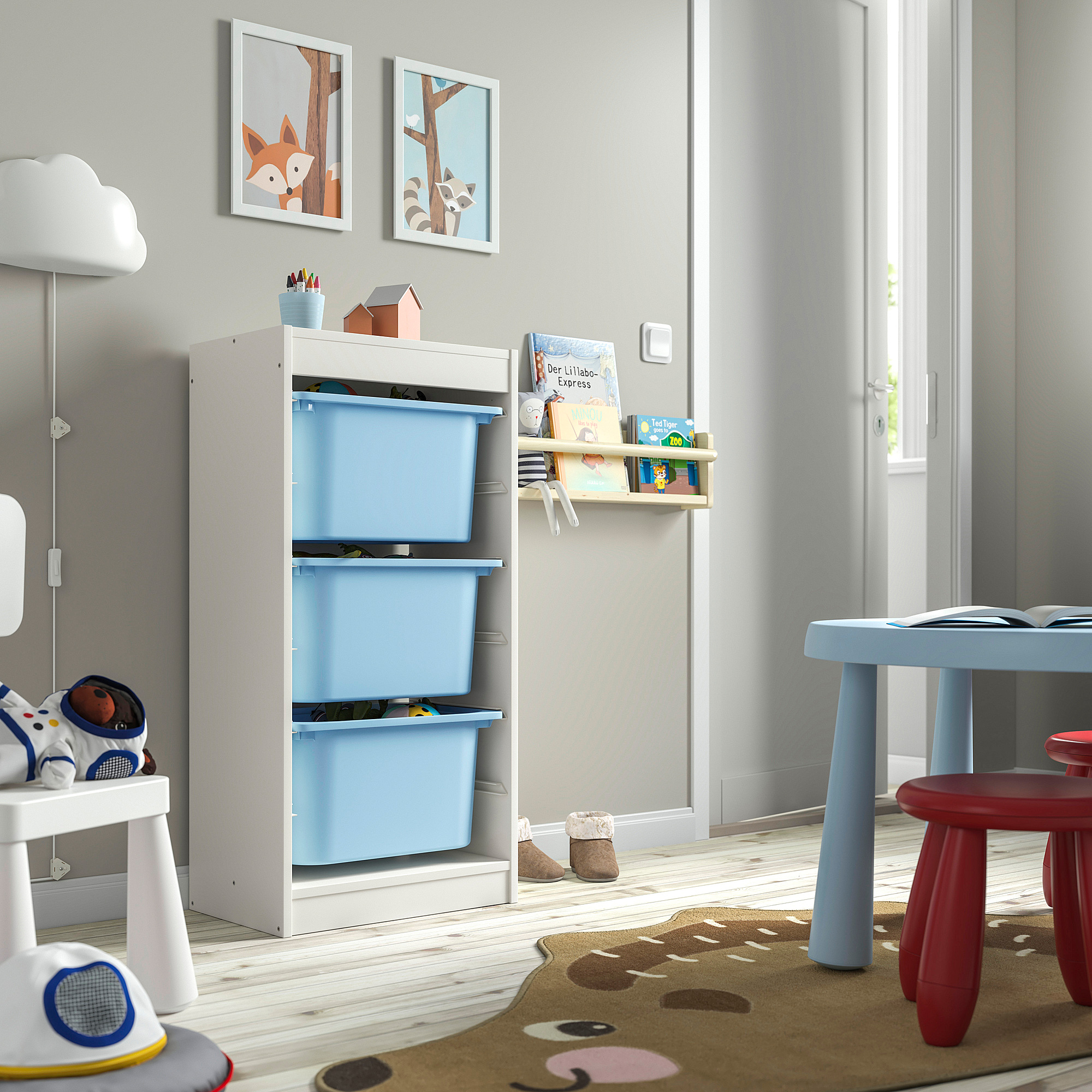 TROFAST storage combination with boxes