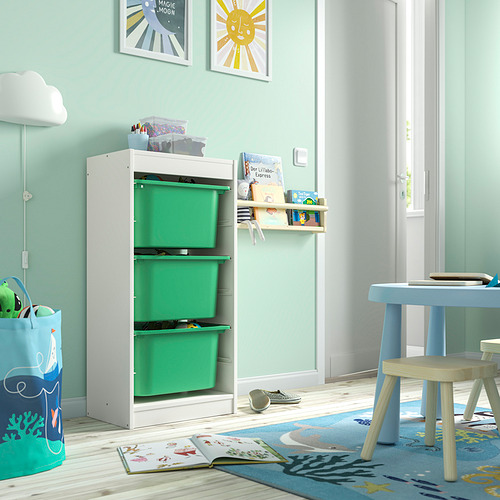 TROFAST storage combination with boxes