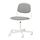 ÖRFJÄLL - 旋轉椅, 白色/Vissle 淺灰色 | IKEA 香港及澳門 - PE813981_S1
