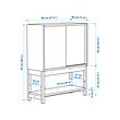 IVAR shelv unit w sliding doors