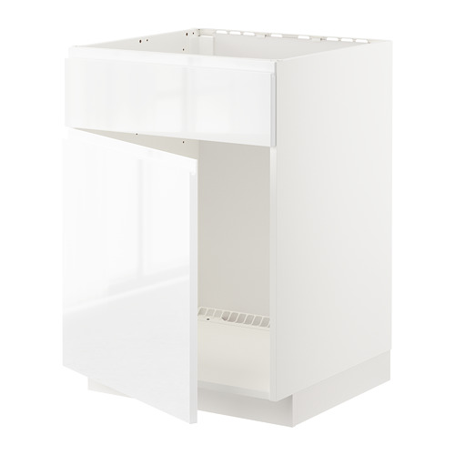 METOD base cabinet f sink w door/front