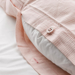 BERGPALM - 被套連2個枕袋, 綠色/條紋 | IKEA 香港及澳門 - PE732529_S3