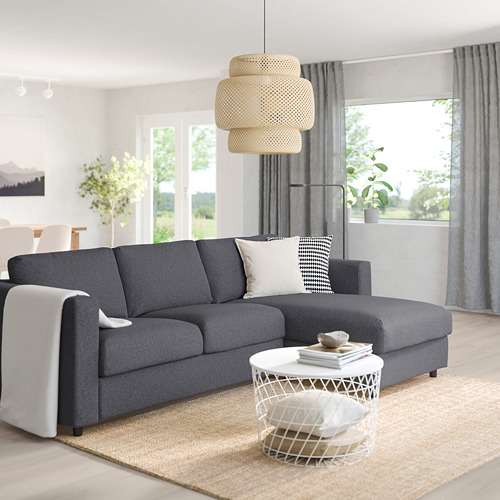 VIMLE 3-seat sofa-bed with chaise longue