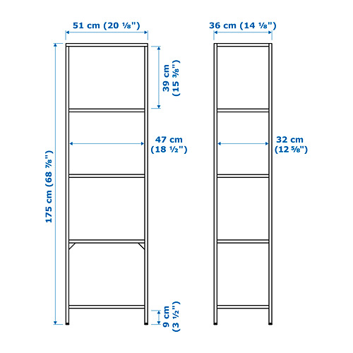 VITTSJÖ shelving unit