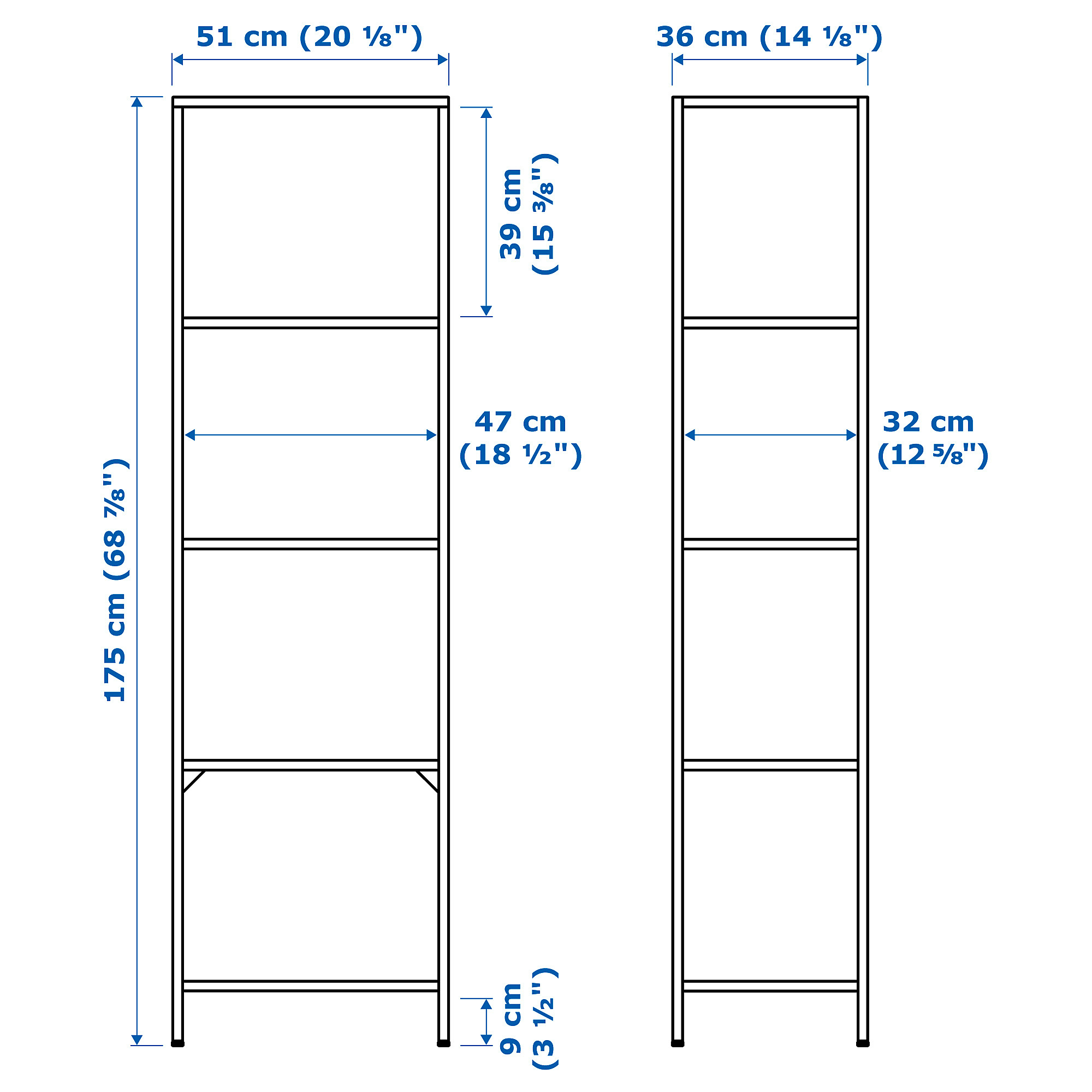 VITTSJÖ shelving unit