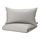 STRANDTALL - 被套連2個枕袋, 灰色/深灰色 | IKEA 香港及澳門 - PE814105_S1