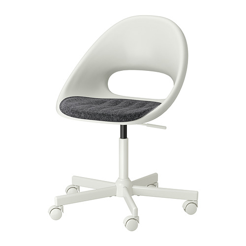 MALSKÄR/LOBERGET swivel chair + pad