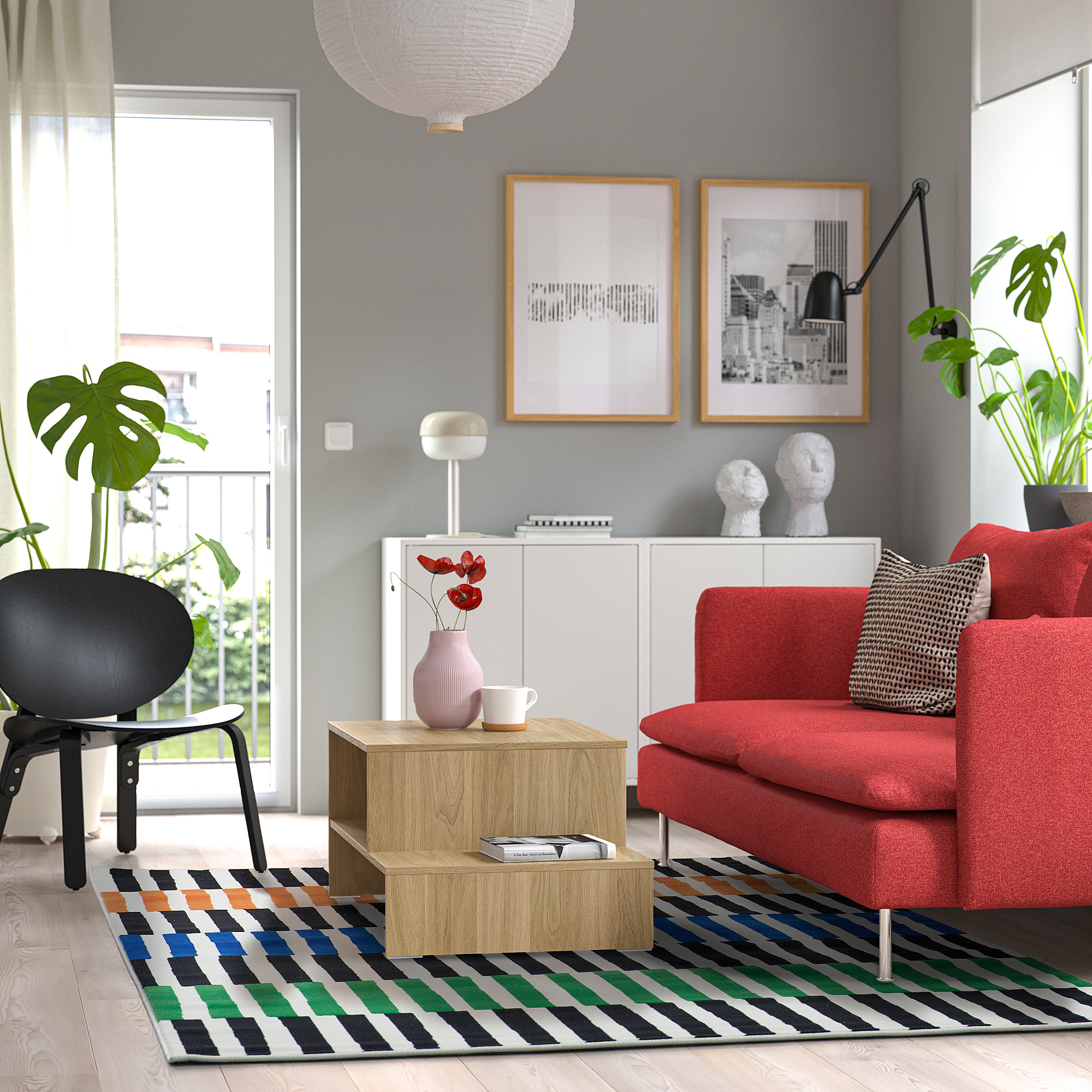 VÄNDPLATS rug, low pile
