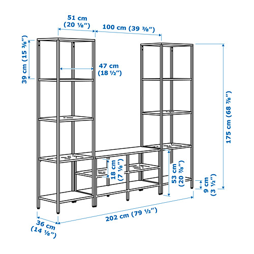 VITTSJÖ TV storage combination