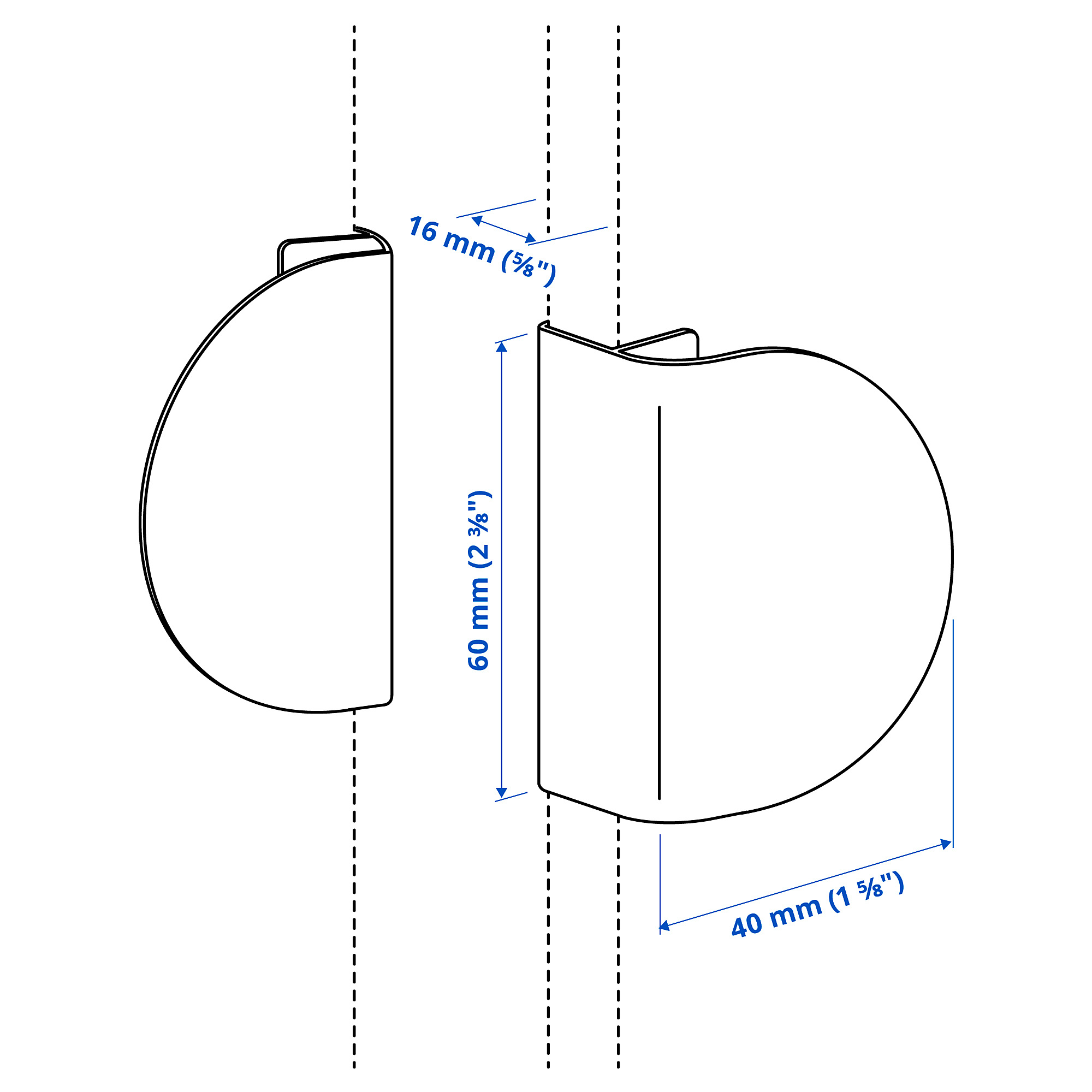 LATMASK clip-on handle