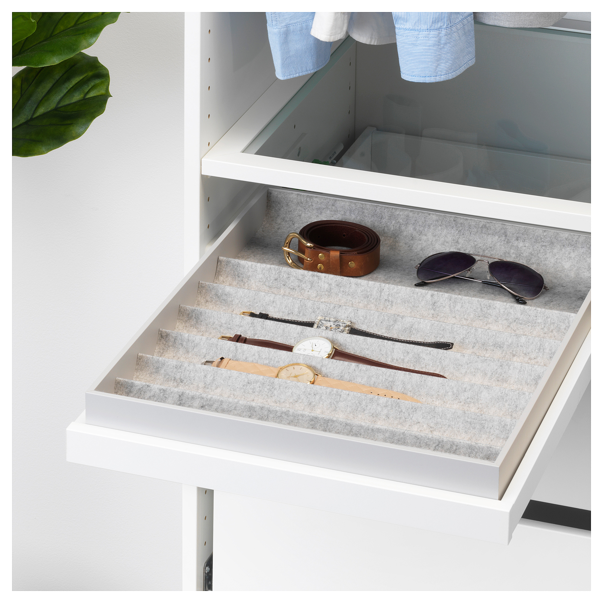 Komplement Pull Out Tray With Insert White Ikea Hong Kong