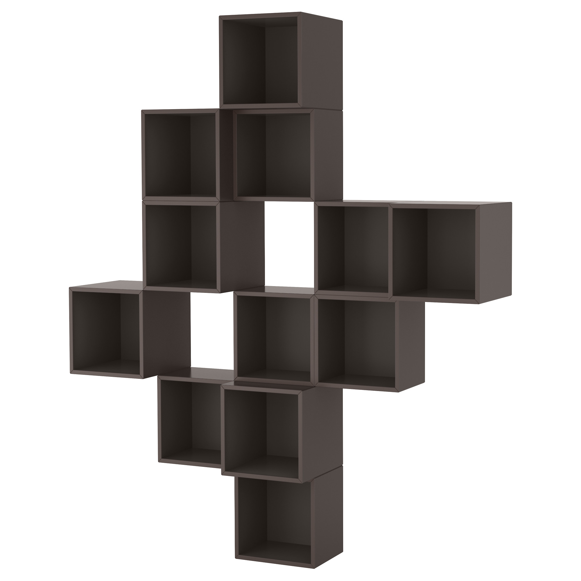 Eket Wall Mounted Cabinet Combination Dark Grey Ikea Hong Kong