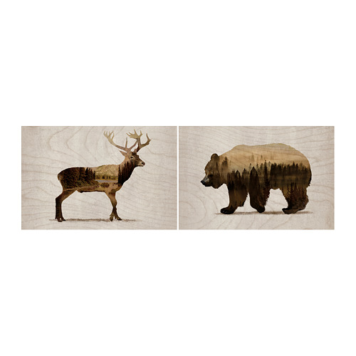 BJÖRNAMO picture, set of 2