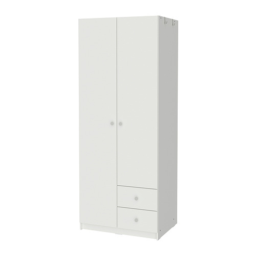 BRUKSVARA wardrobe with 2 doors and 2 drawers