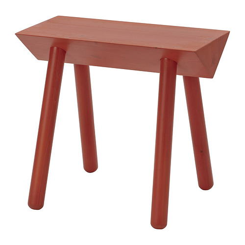 OMMJÄNGE - stool, orange-red/stained | IKEA Hong Kong and Macau - PE961305_S4