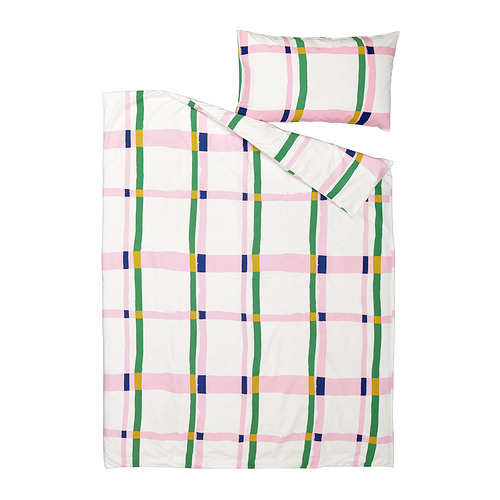 SYRABLADMAL duvet cover and pillowcase