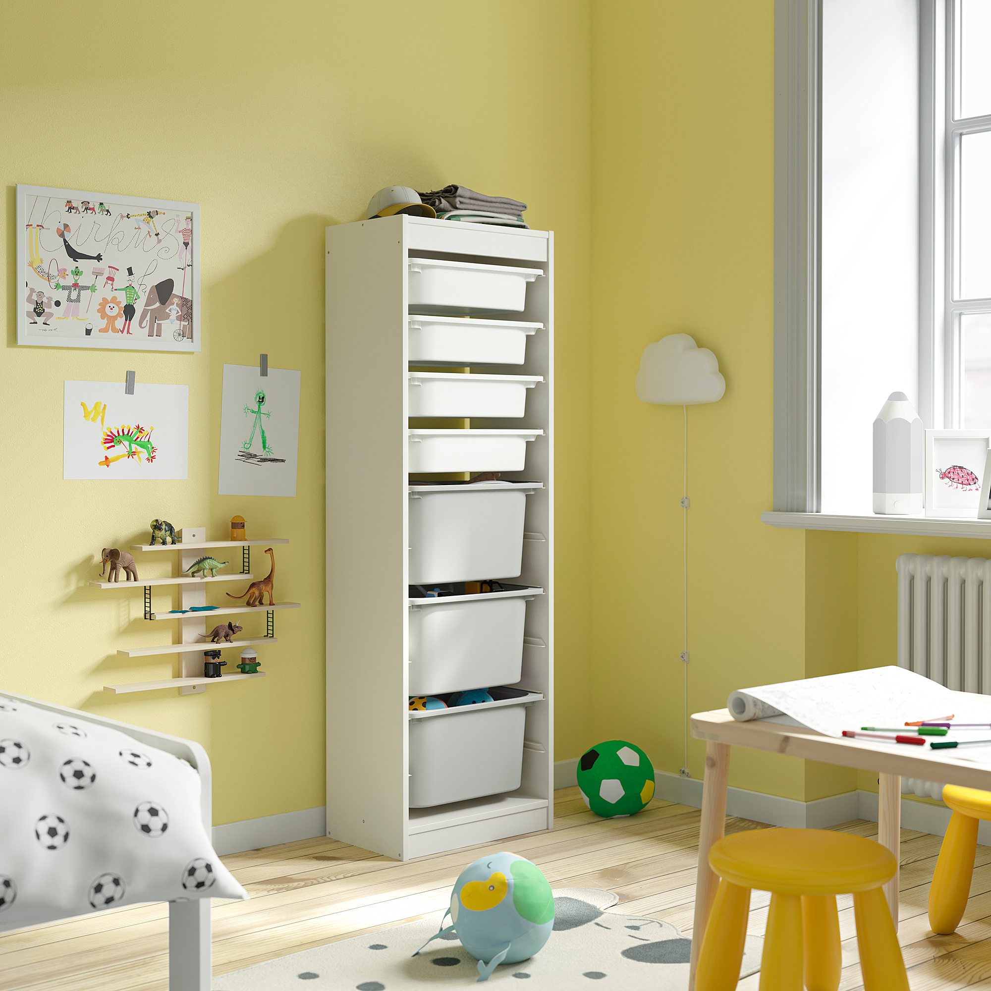 TROFAST storage combination with boxes