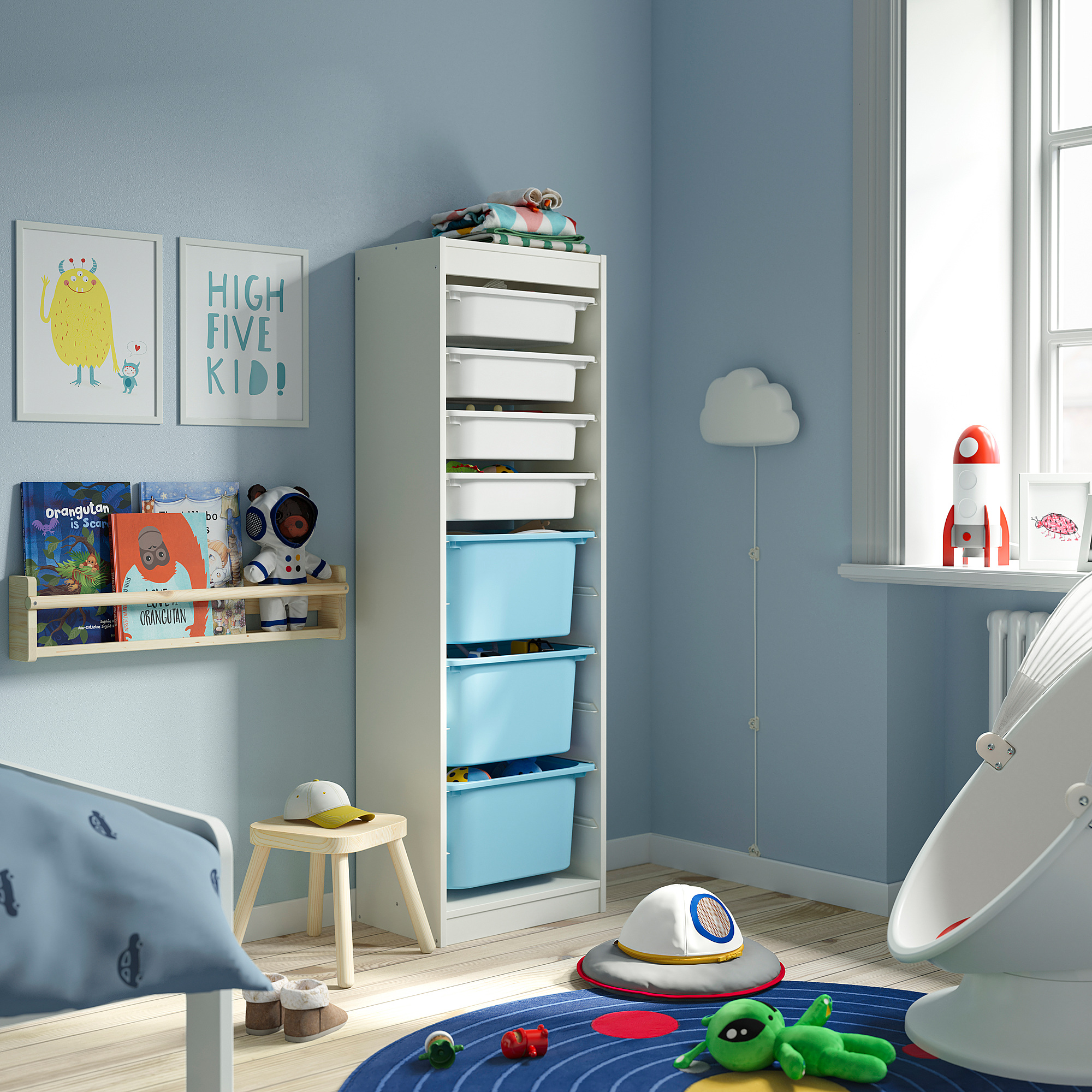 TROFAST storage combination with boxes