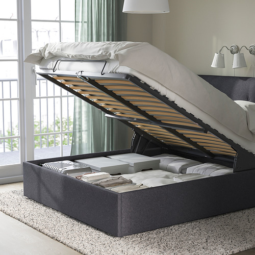 IDANÄS upholstered ottoman bed