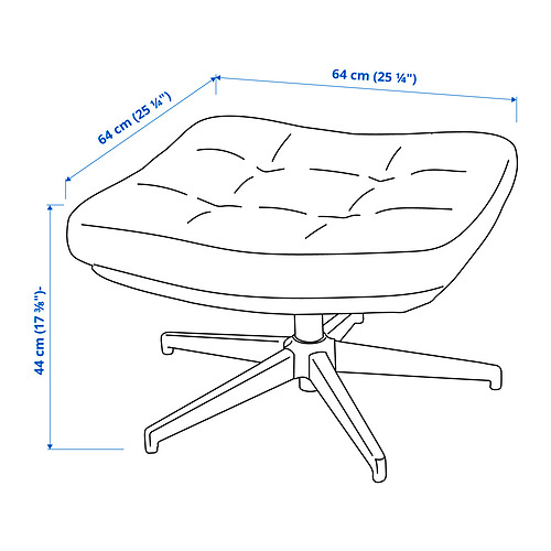 HAVBERG armchair and footstool