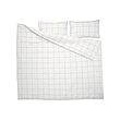 BREDVECKLARE duvet cover and 2 pillowcases