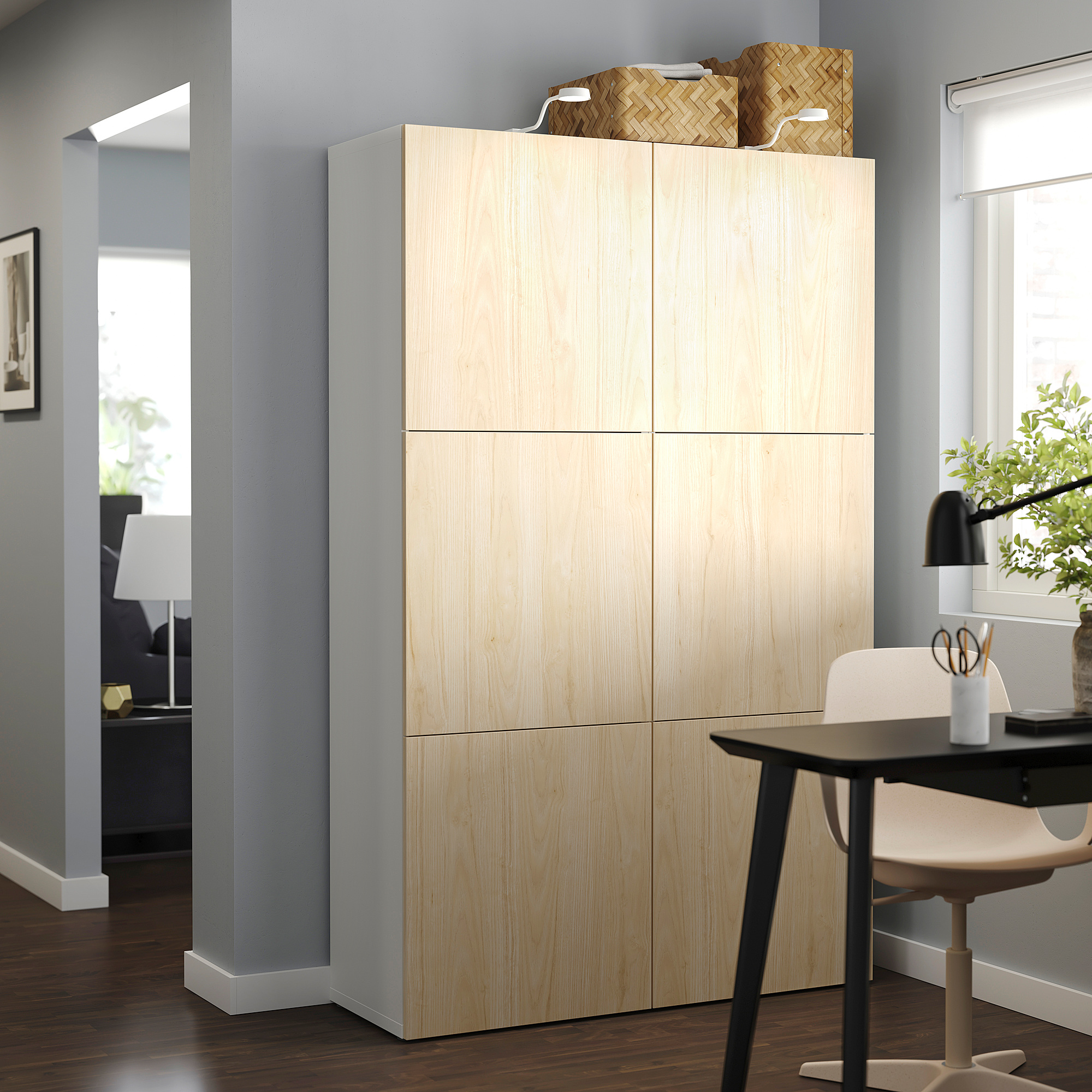 BESTÅ storage combination with doors