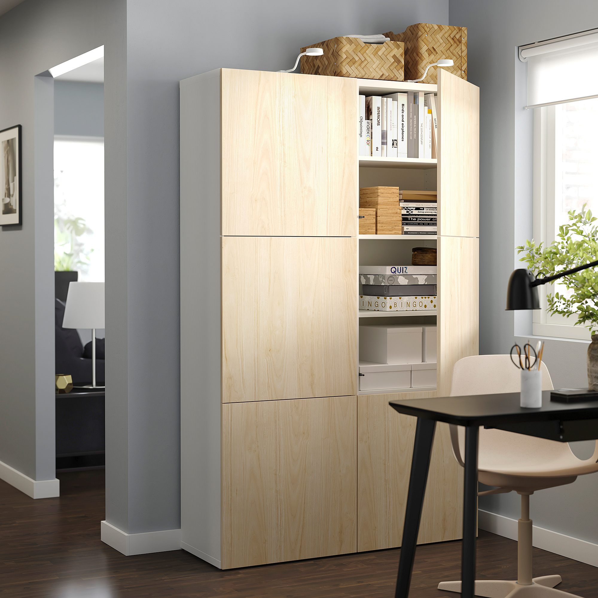 BESTÅ storage combination with doors