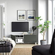 BESTÅ TV bench with doors