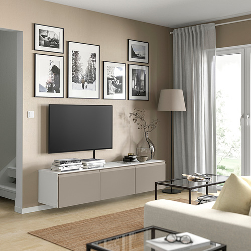 BESTÅ TV bench with doors
