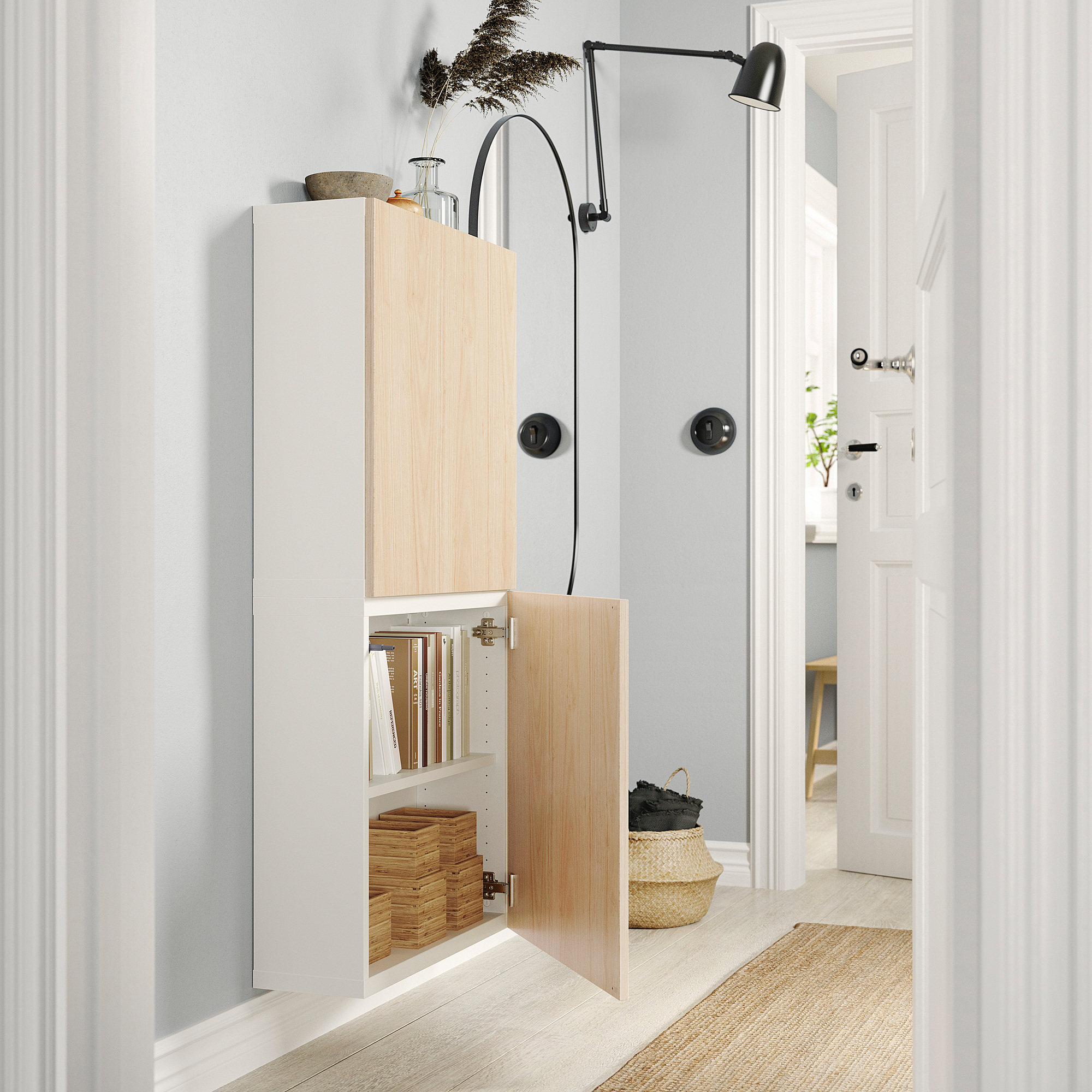 BESTÅ wall cabinet with 2 doors