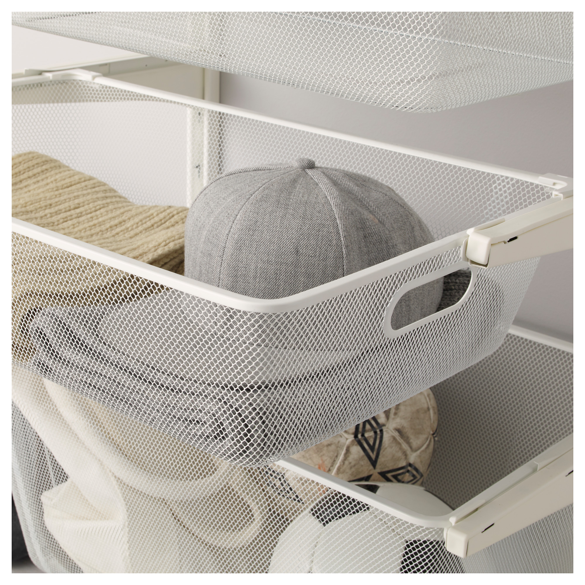Algot Wall Upright Mesh Baskets White Ikea Hong Kong