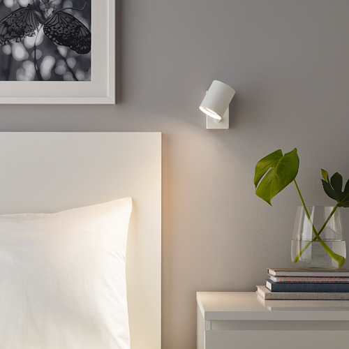 NYMÅNE wall/reading lamp, wired-in inst