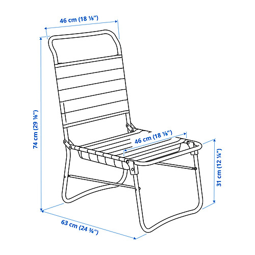 STRANDÖN beach chair