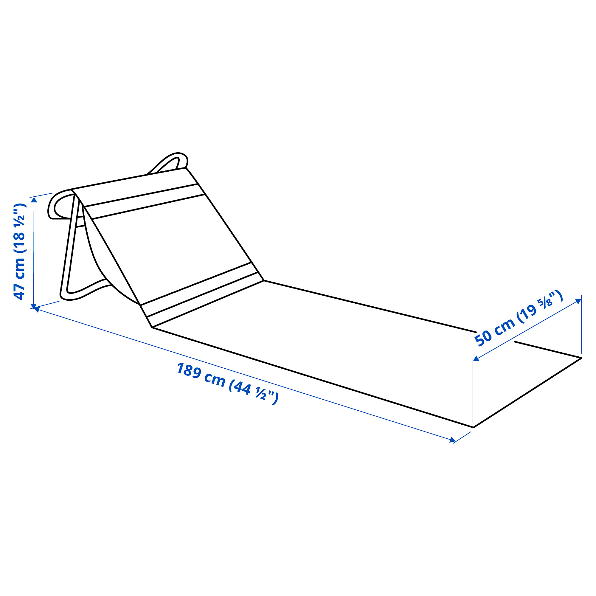 STRANDÖN sun lounger