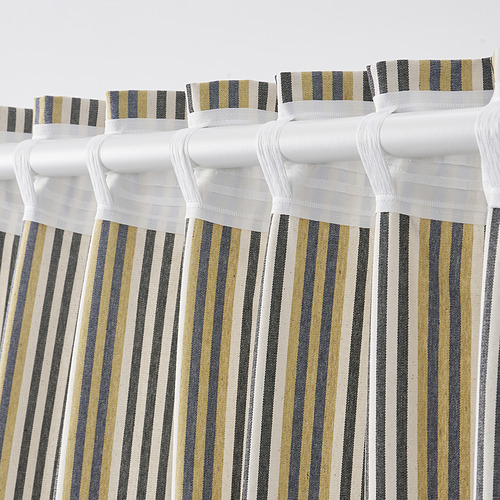 BARRMYNTA curtains, 1 pair